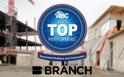 Branch Honored as a Top-Performing Construction Contractor by ABC